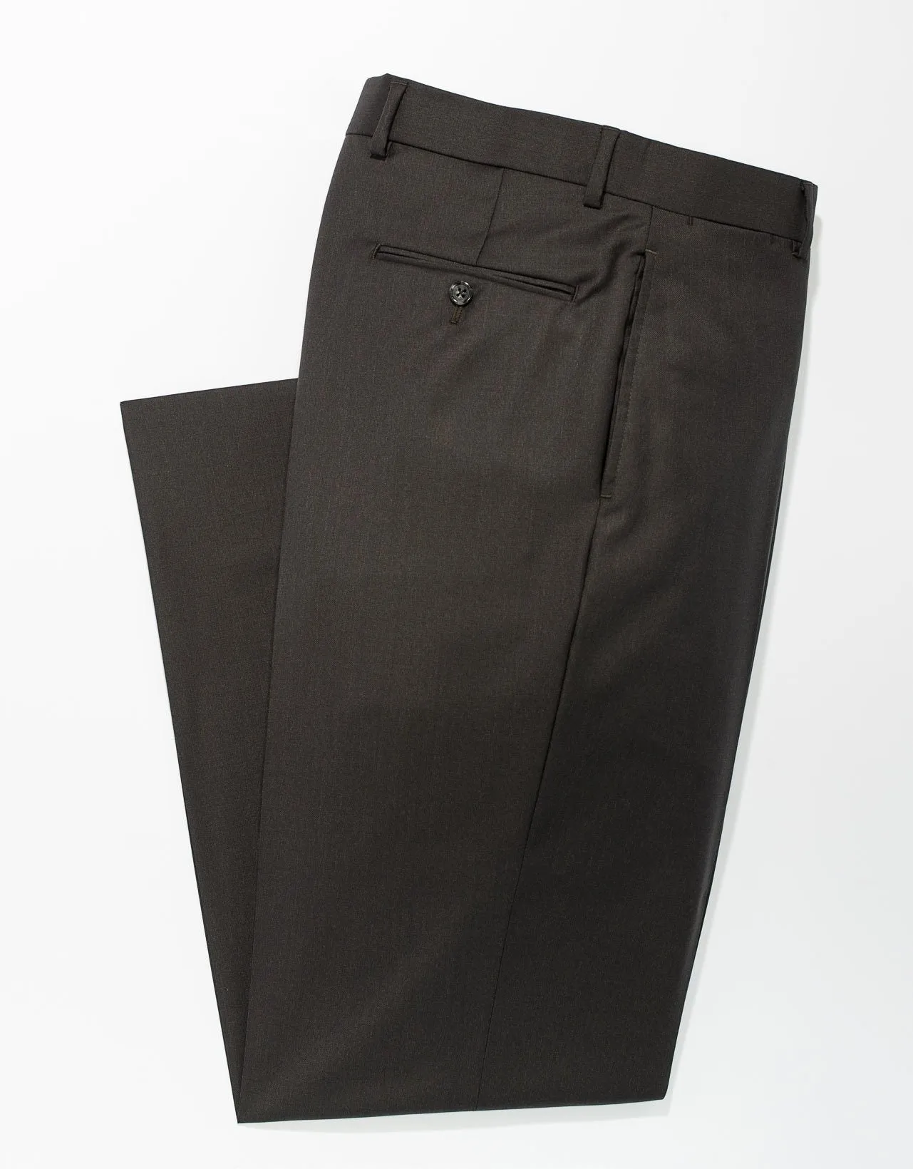 BROWN WOOL TROUSERS - CLASSIC FIT sold by J. Press