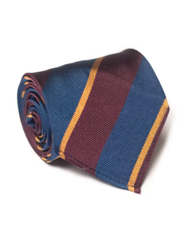 REGIMENTAL STRIPE UNLINED TIE - CITY OF LONDON sold by J. Press