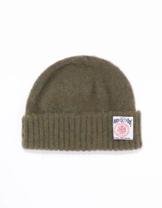 SHAGGY DOG CUFFED HAT - OLIVE sold by J. Press