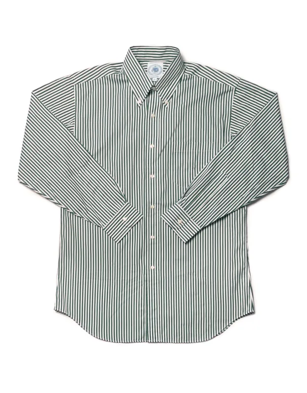 DARK GREEN BOLD STRIPE SPORT SHIRT sold by J. Press