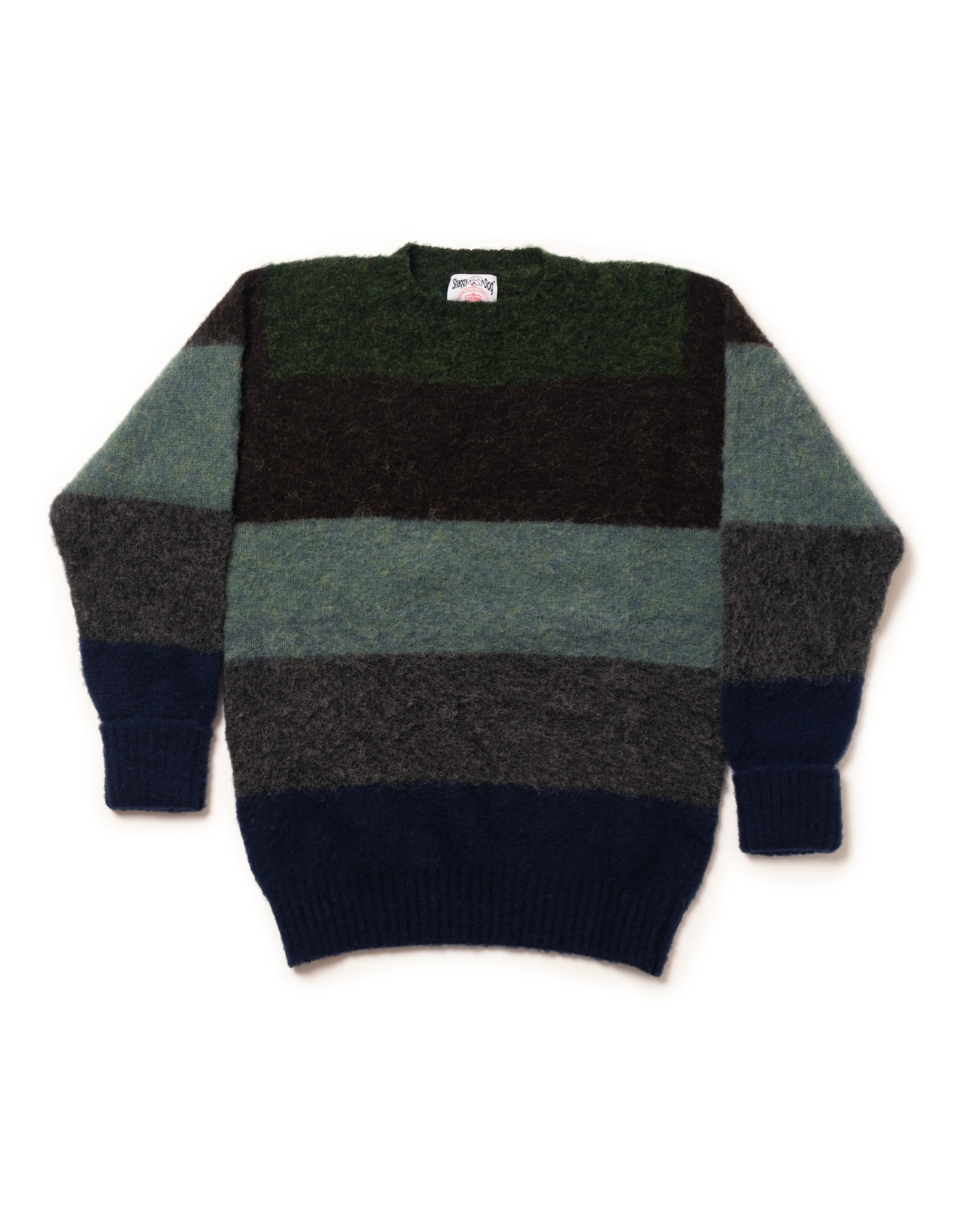 SHAGGY DOG SWEATER DARK MULTI STRIPE - CLASSIC FIT sold by J. Press