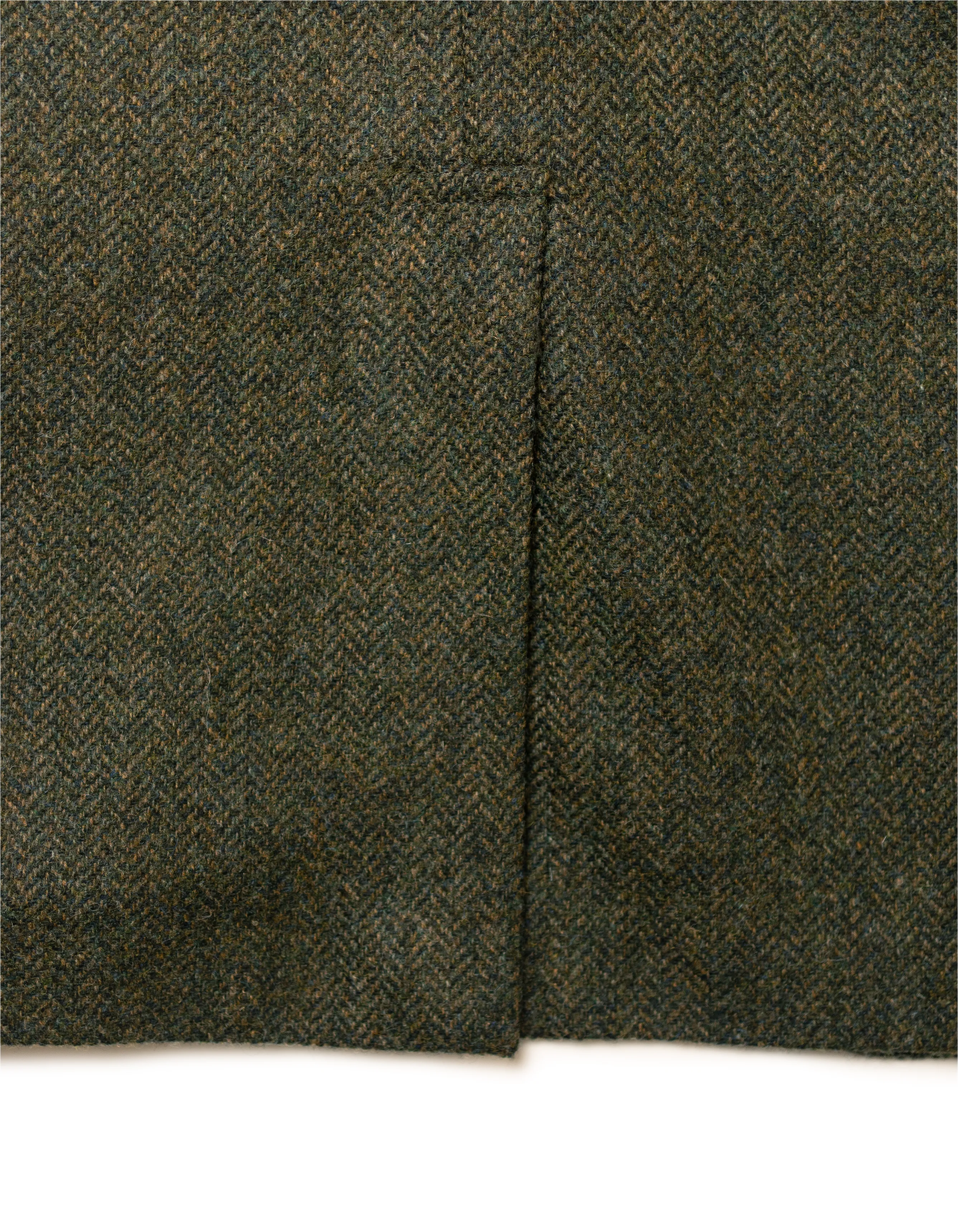 Olive Herringbone Wool Sport Coat - Trim Fit sold by J. Press product image thumbnail 3