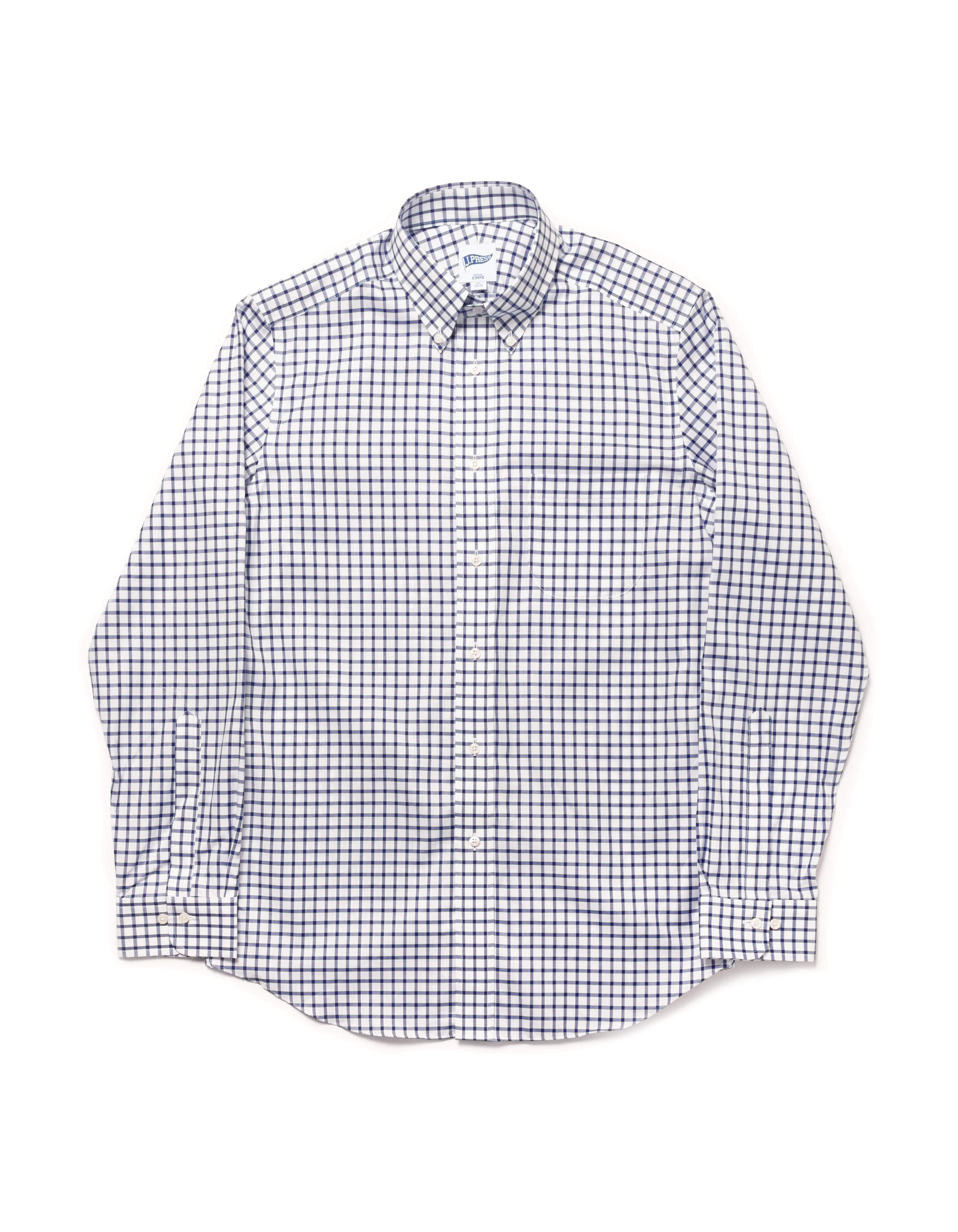 Large Tattersall Button Down Shirt - Trim Fit sold by J. Press