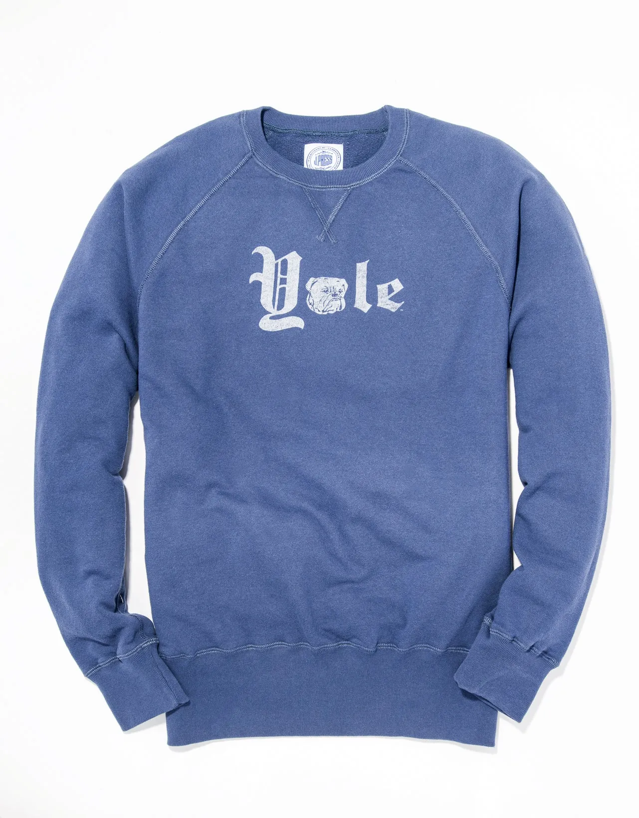 Yale Gothic Spellout Sweatshirt sold by J. Press