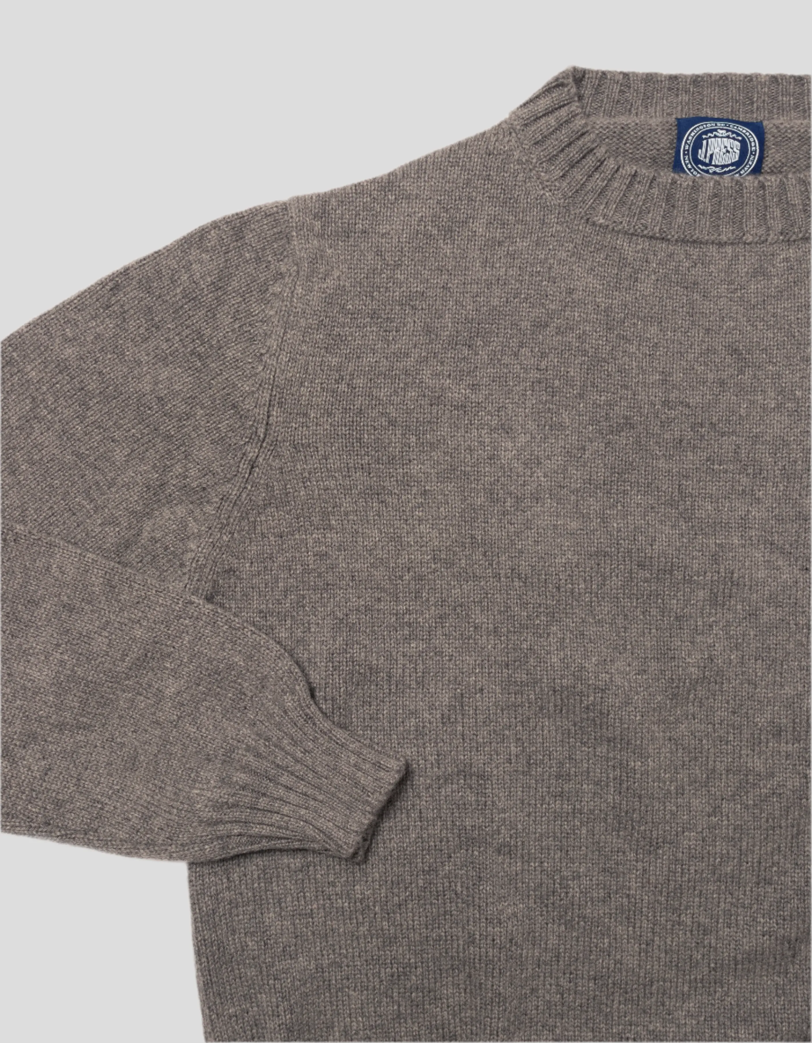 GREY CASHMERE CHUNKY CREW NECK sold by J. Press product image thumbnail 2