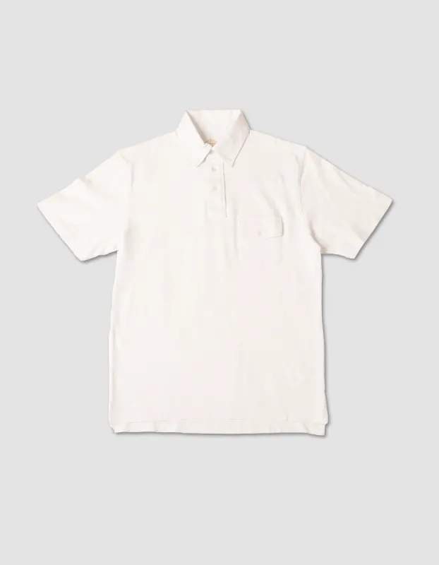 White Button Down Collar Polo Shirt sold by J. Press