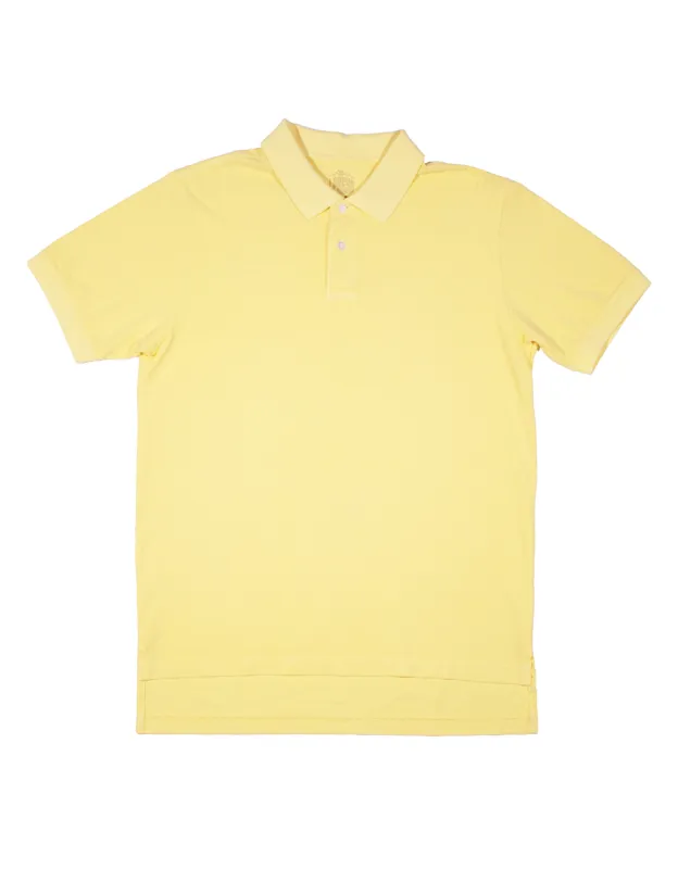 Yellow Cotton Pique Polo sold by J. Press