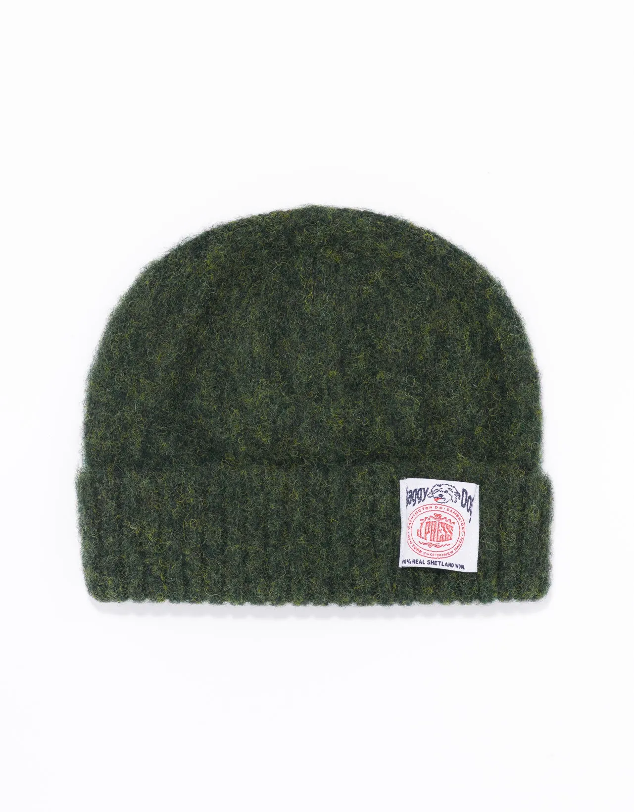 SHAGGY DOG CUFFED HAT - DARK GREEN sold by J. Press