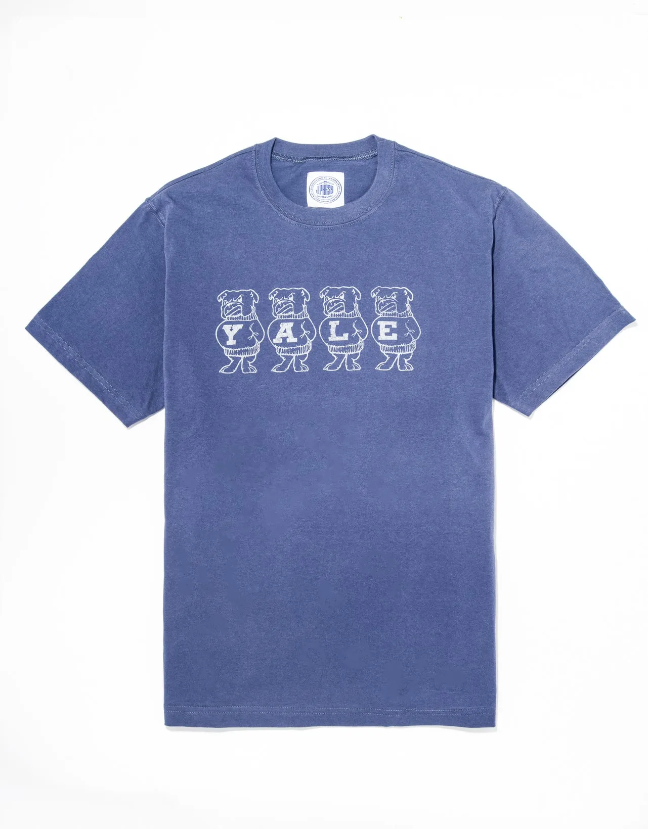 Yale Blue Vintage Bulldog T-Shirt sold by J. Press