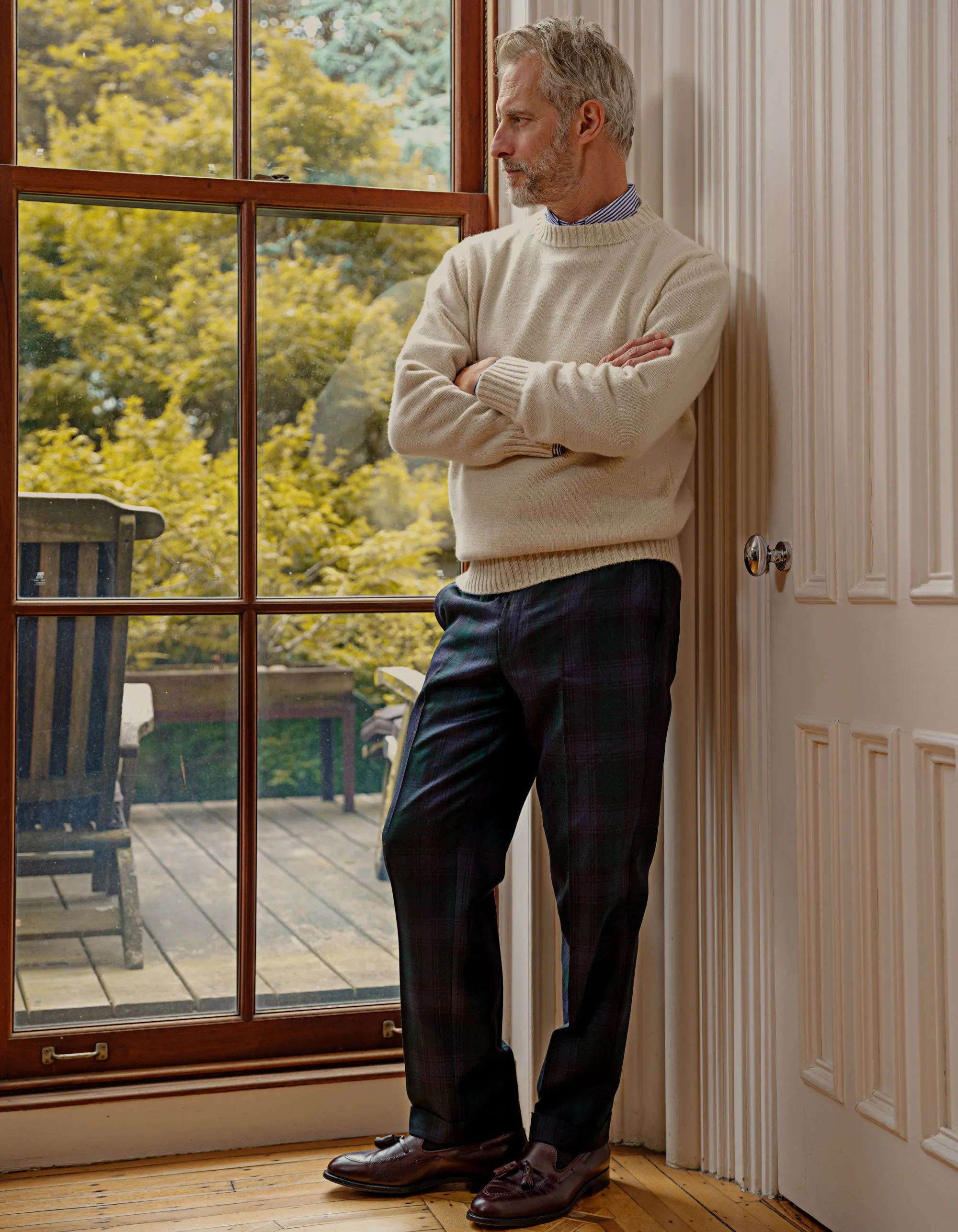 TARTAN DRESS TROUSERS - BLACKWATCH sold by J. Press product image thumbnail 2