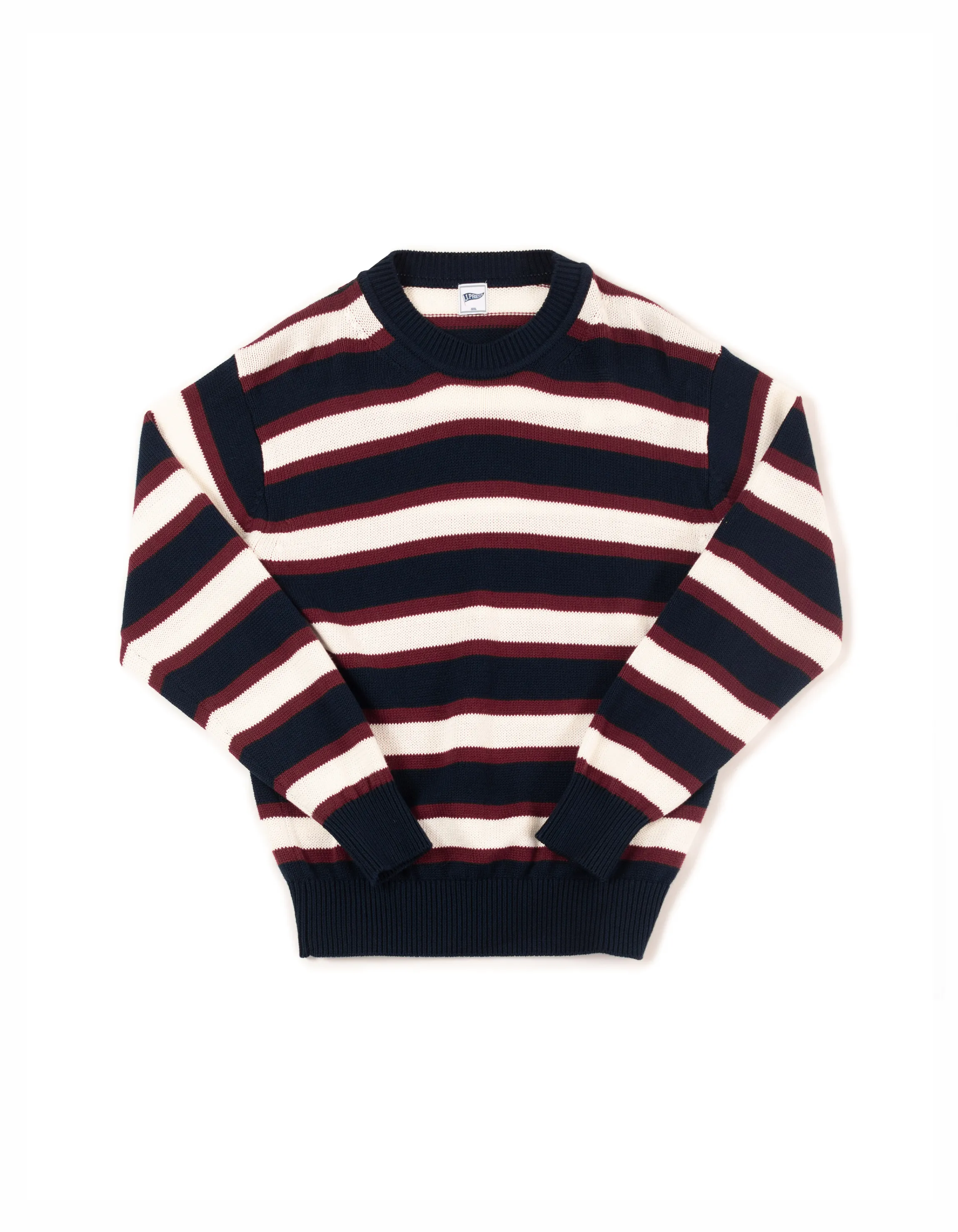 Striped Cotton Crewneck Sweater sold by J. Press