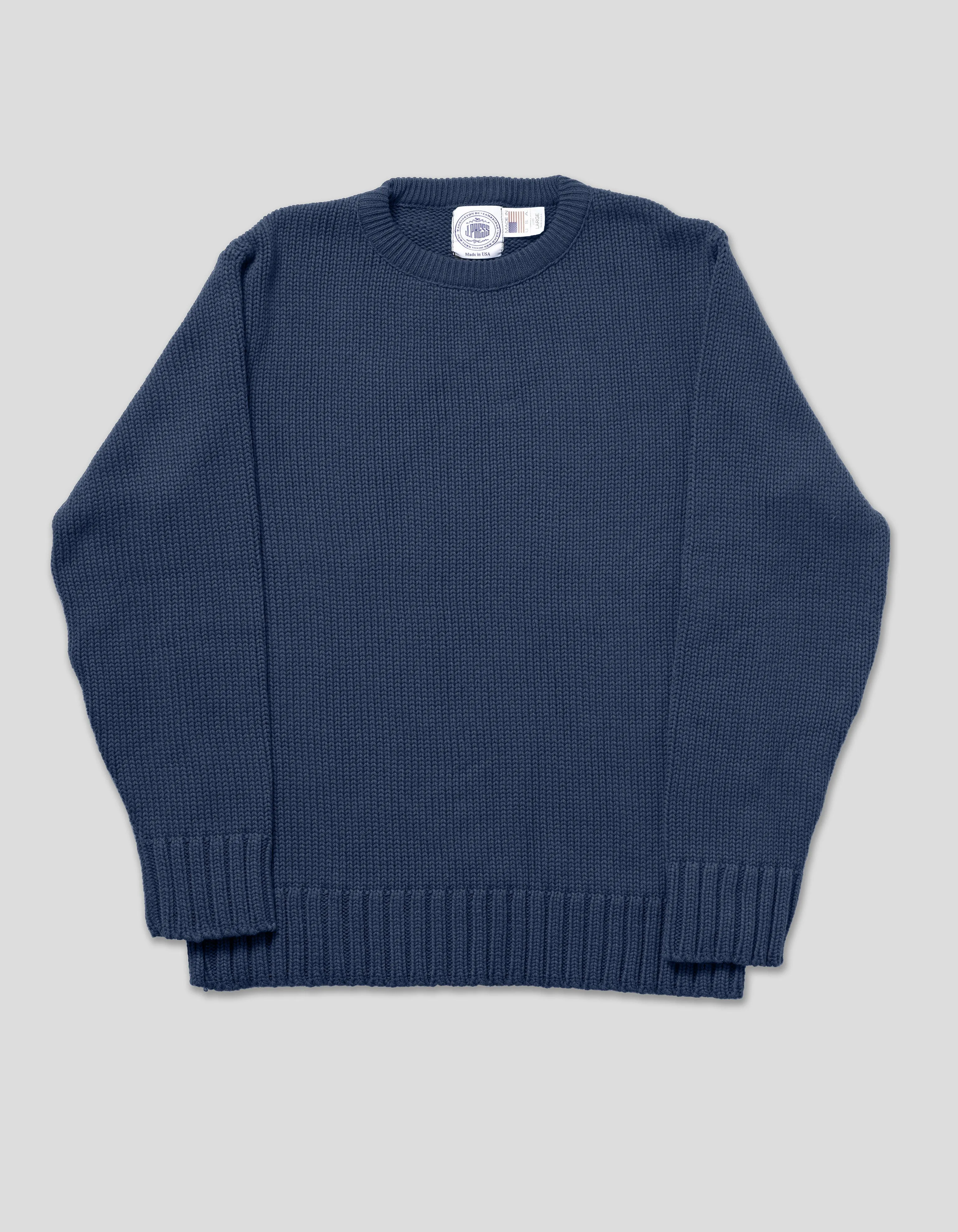 Chunky Cotton Crewneck Sweater sold by J. Press