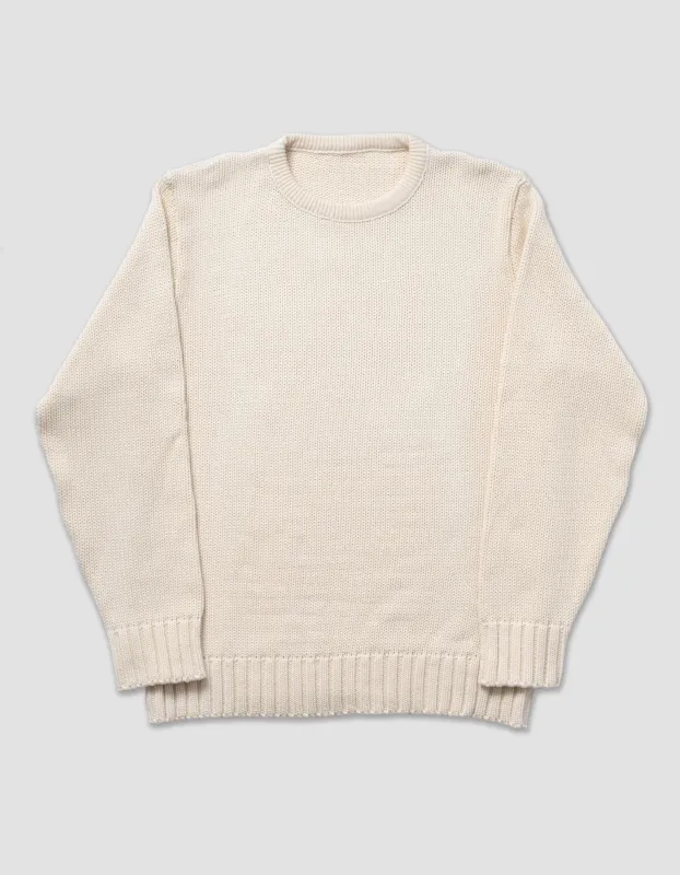 Chunky Cotton Crewneck Sweater sold by J. Press