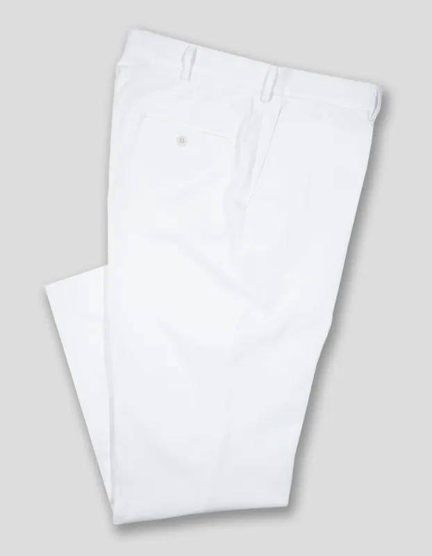 Made-in-USA White Cotton Duck Pant made by J. Press