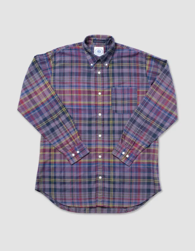 LONG SLEEVE MADRAS SHIRT - TEA STAINED sold by J. Press