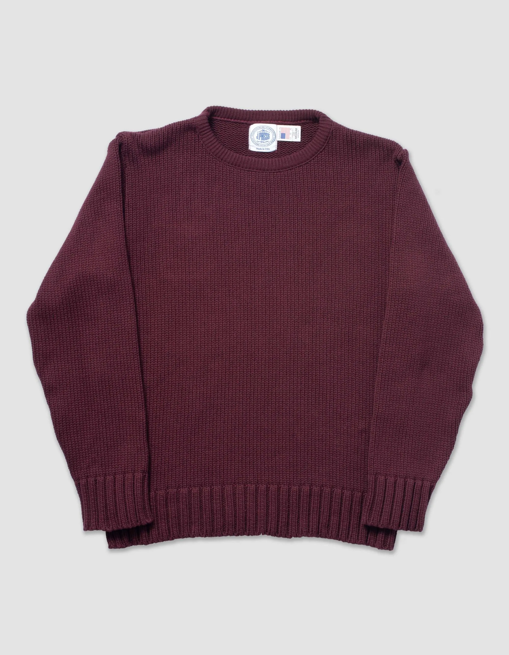 Chunky Cotton Crewneck Sweater sold by J. Press