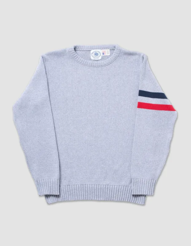 Cotton Sleeve Stripe Sweater sold by J. Press