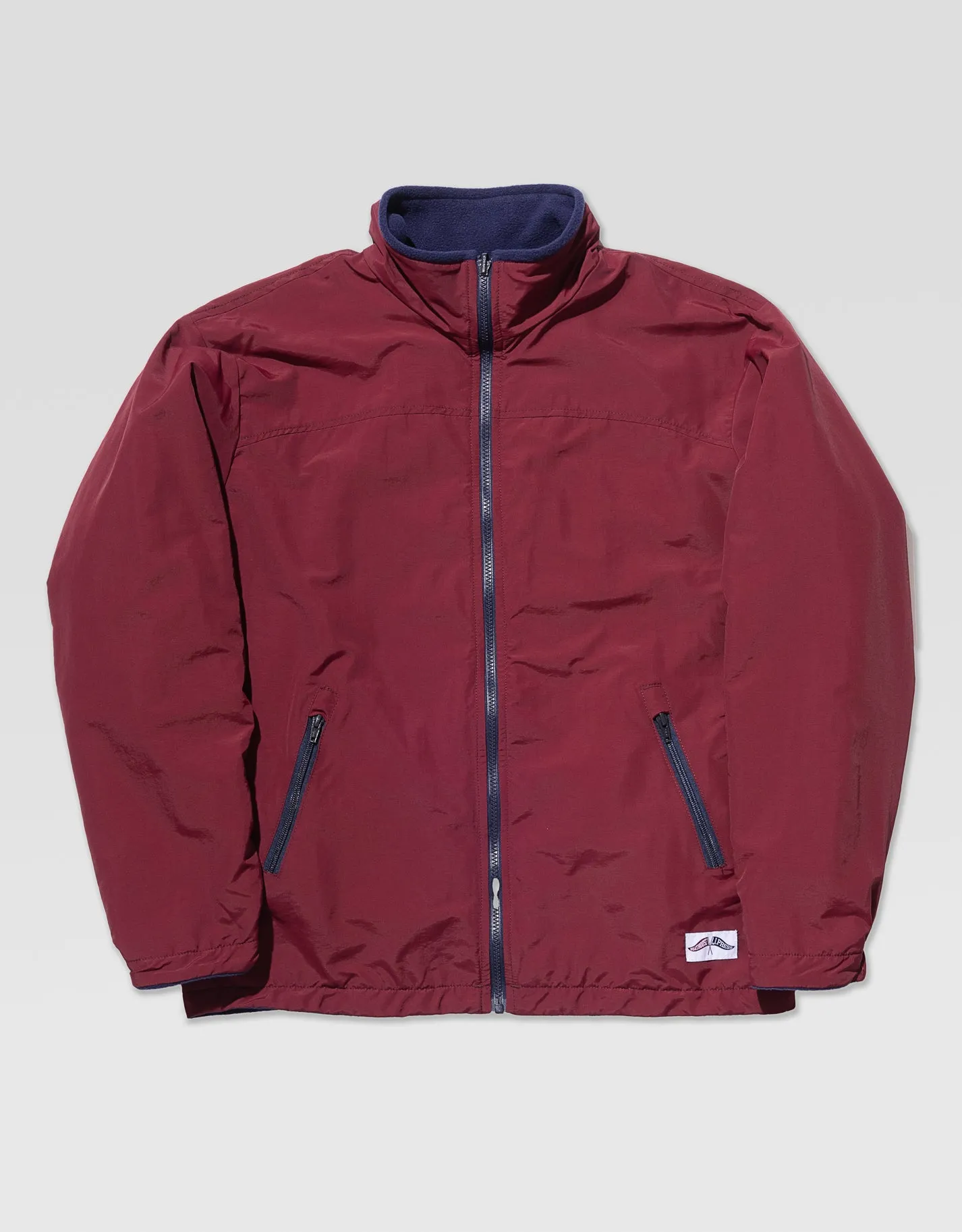 J.PRESS x BOATHOUSE SCULL REVERSIBLE JACKET - MAROON/NAVY sold by J. Press