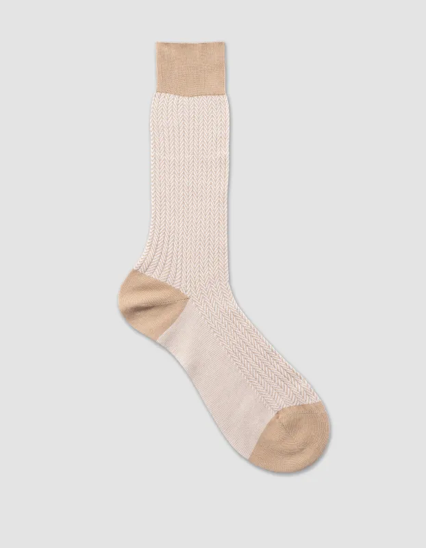 Herringbone Cotton Socks sold by J. Press