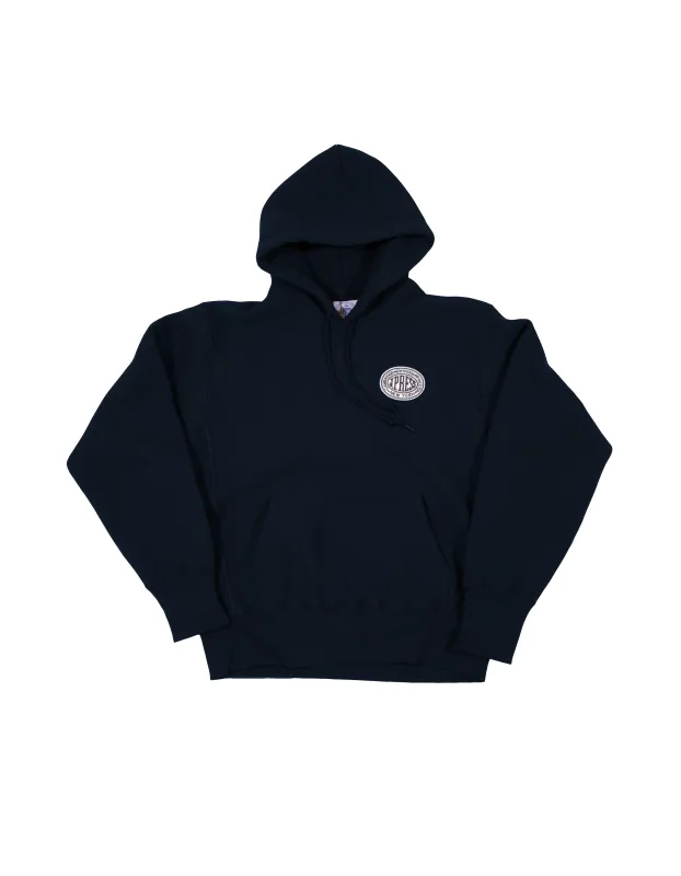 VINTAGE J.PRESS LOGO HOODIE - NAVY sold by J. Press