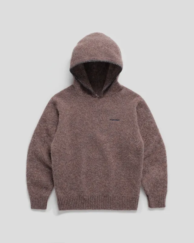 J.PRESS X MADHAPPY SHAGGY DOG HOODIE - PINK MIX made by J. Press