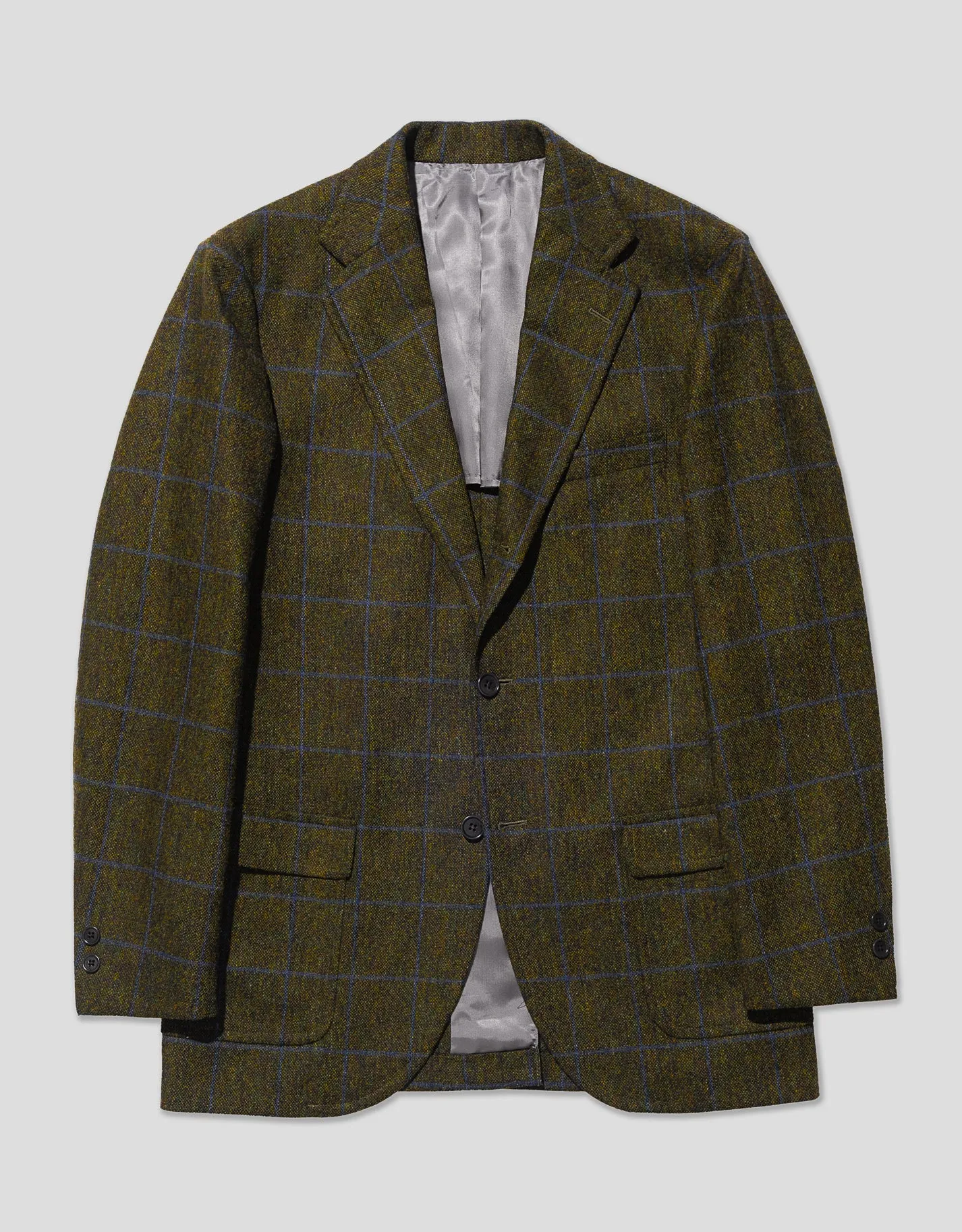 OLIVE DONEGAL WITH BLUE PANE SPORT COAT sold by J. Press
