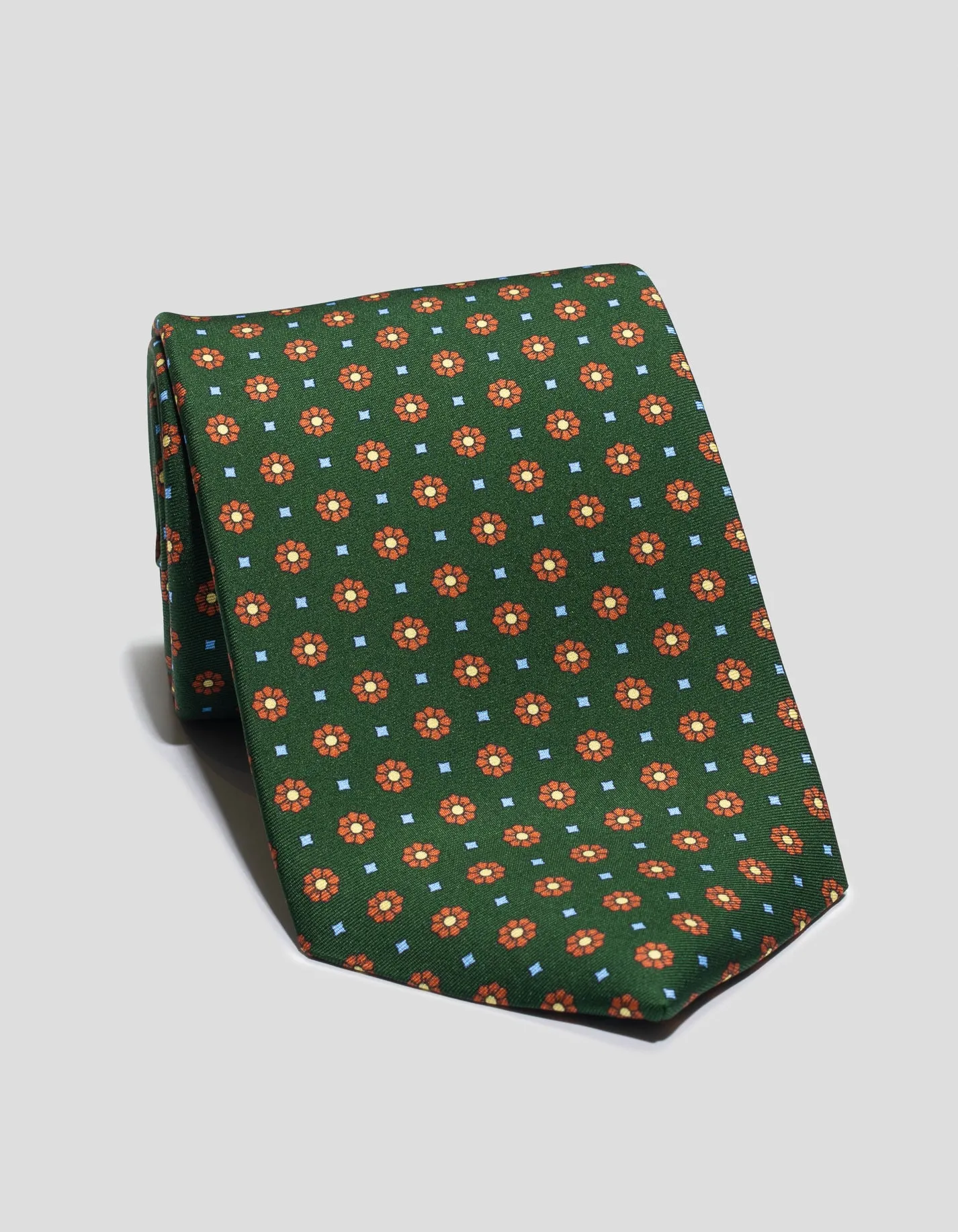 PRINTED FOULARD TIE - GREEN sold by J. Press