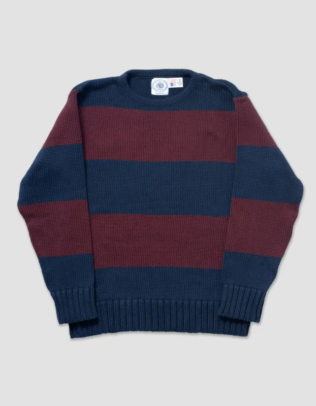 Chunky Cotton Stripe Sweater sold by J. Press