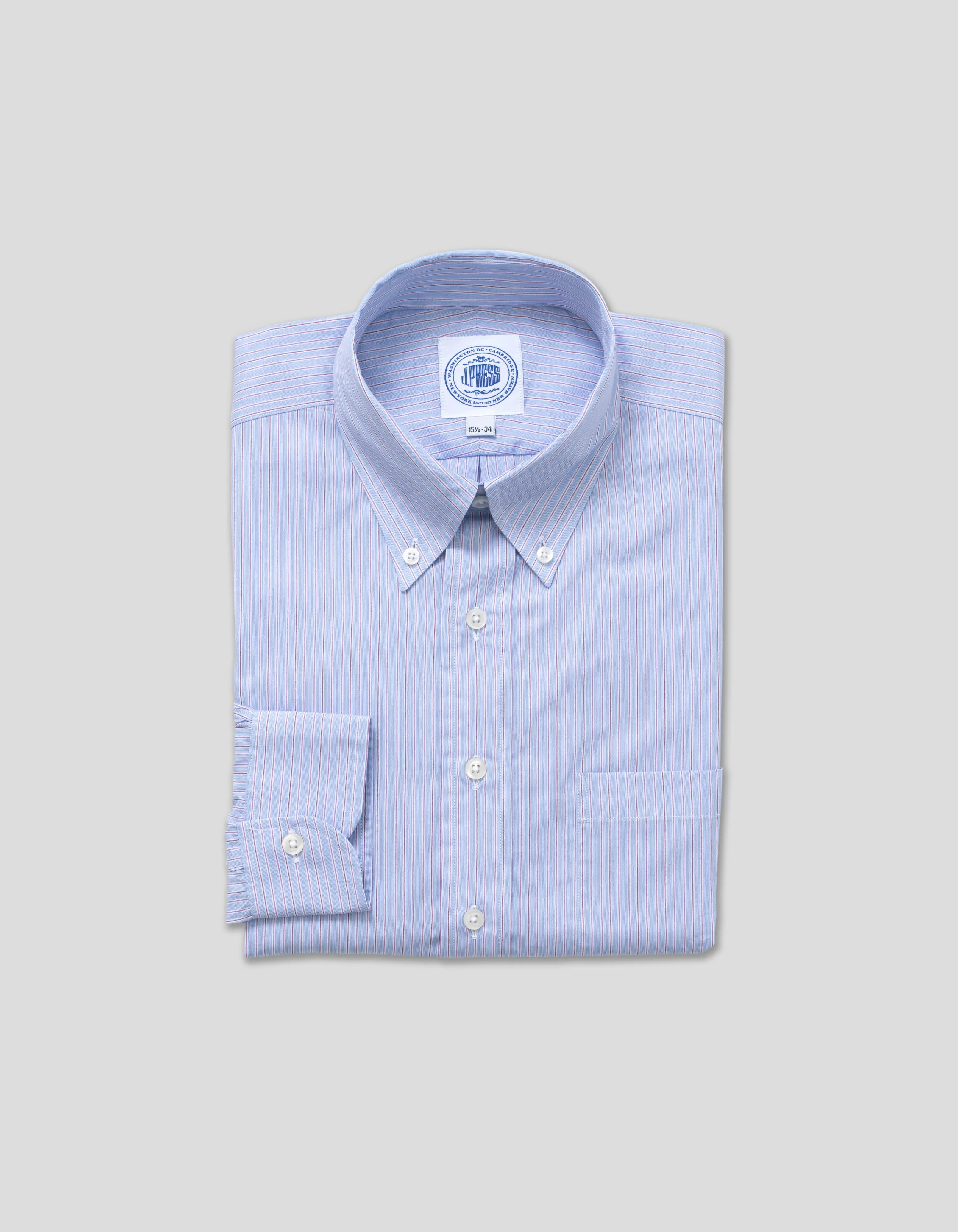 Frame Stripe Dress Shirt - Classic Fit sold by J. Press