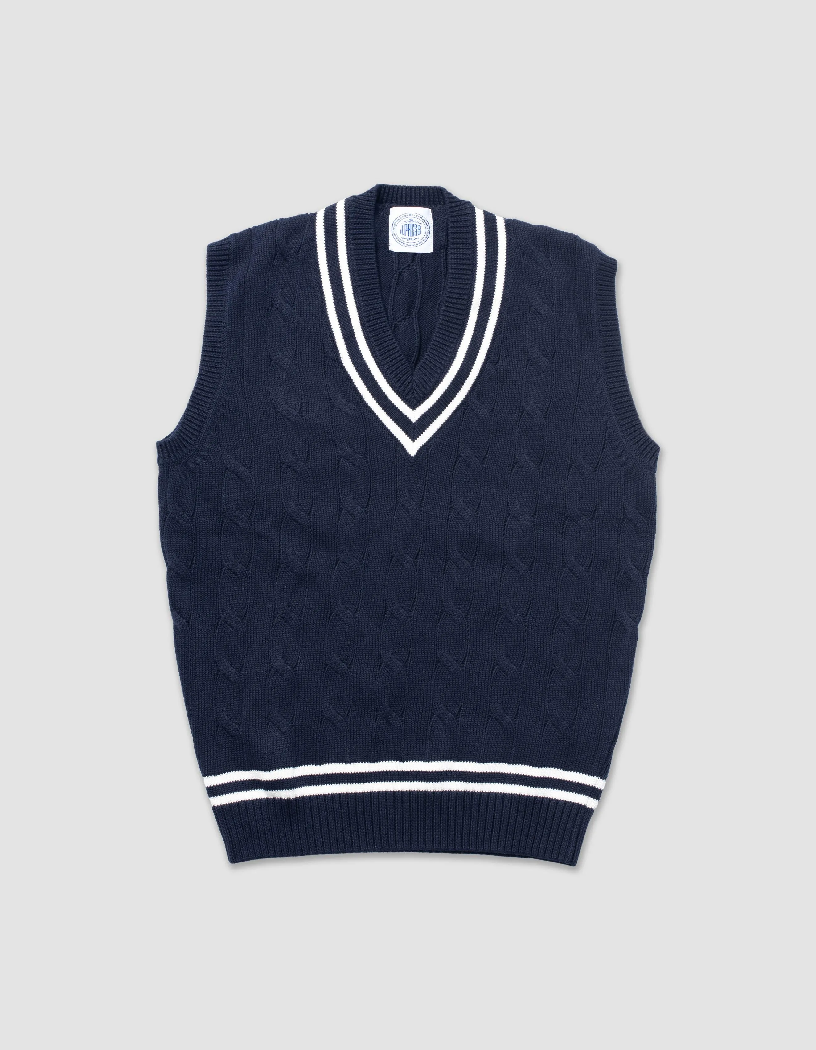 Cotton Cricket Vest sold by J. Press