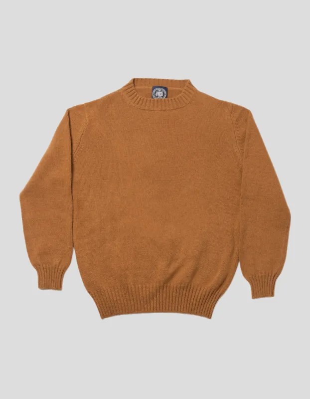 CAMEL CASHMERE CHUNKY CREW NECK sold by J. Press