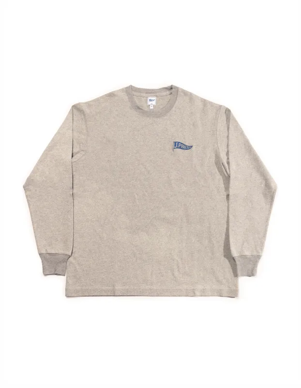 LONG SLEEVE T-SHIRT - GREY sold by J. Press