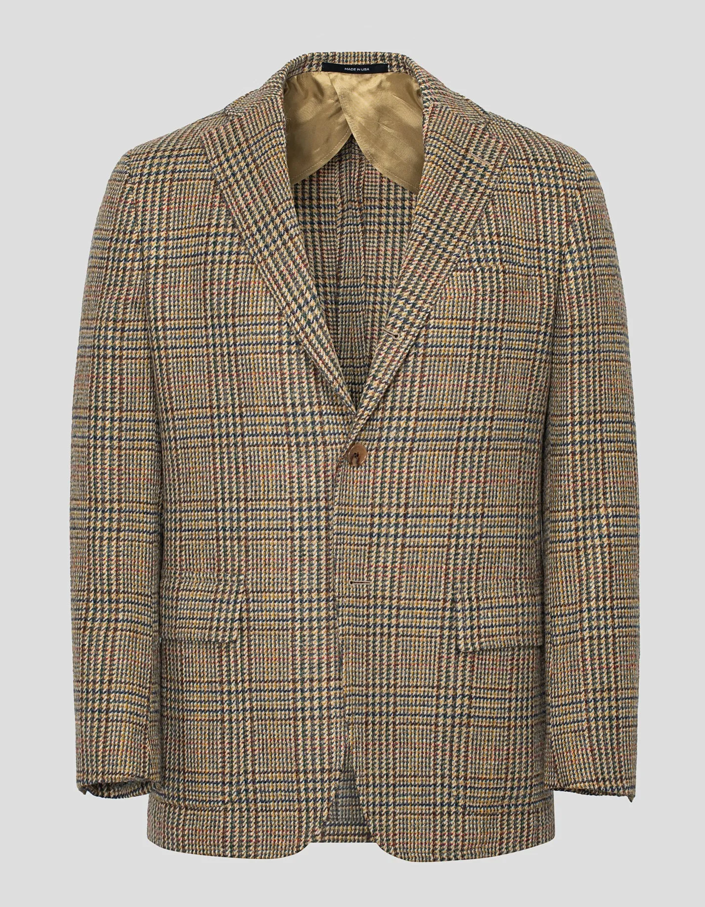 MAGEE TAN PLAID MULTI DECO SPORT COAT sold by J. Press