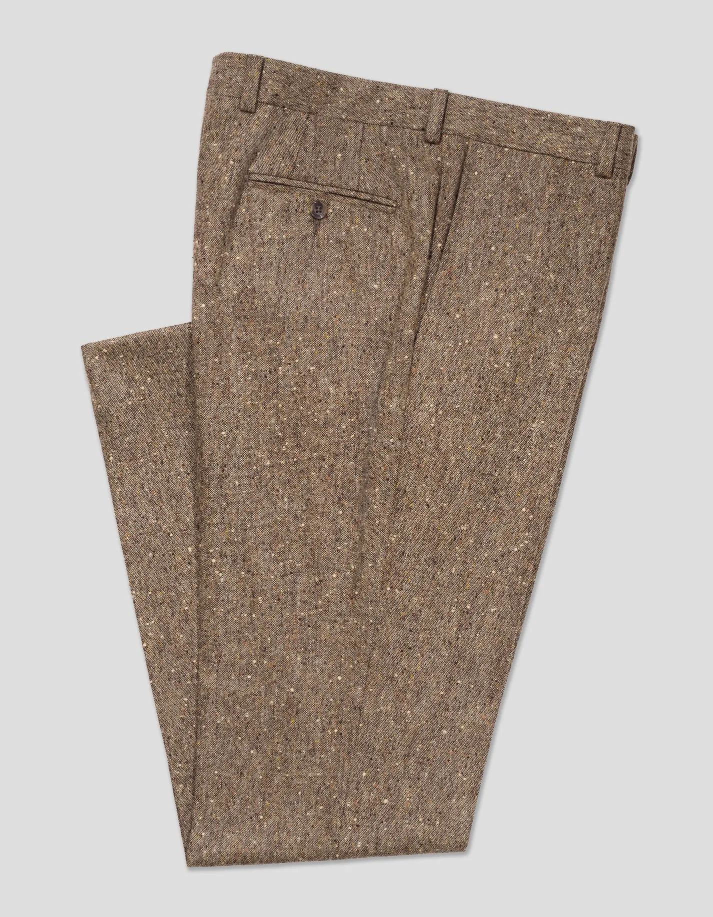 BROWN DONEGAL TROUSERS - CLASSIC FIT sold by J. Press