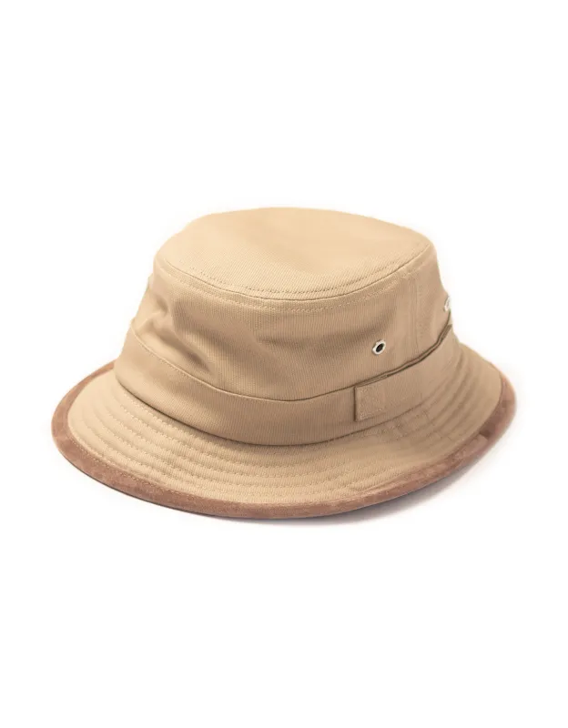 COTTON DUCK BUCKET HAT- KHAKI made by J. Press