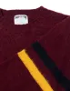 SHAGGY DOG SWEATER BURGUNDY TWO COLOR RINGS - TRIM FIT sold by J. Press