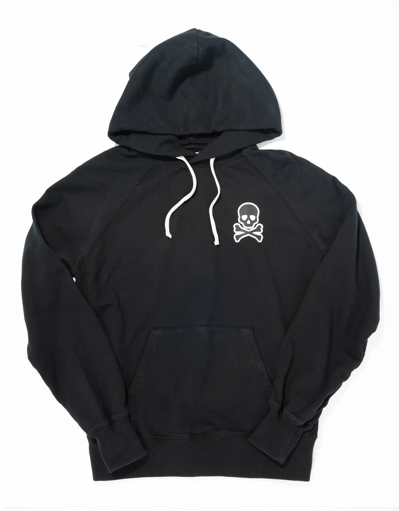 SKULL AND CROSSBONES HOODIE - BLACK sold by J. Press