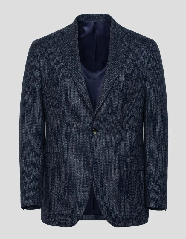 BLUE HERRINGBONE SPORT COAT sold by J. Press