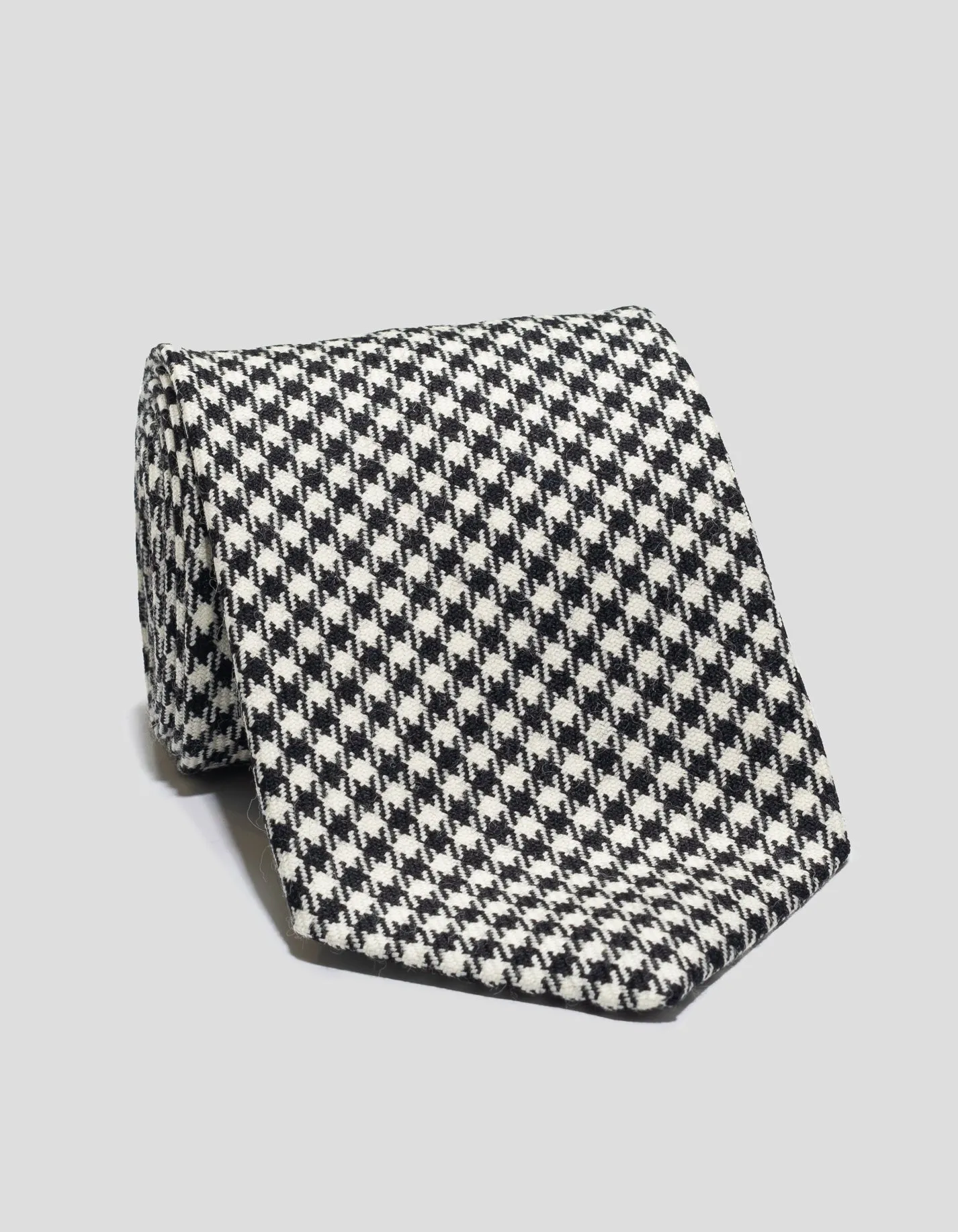 WOOL TARTAN TIE - HOUNDSTOOTH sold by J. Press