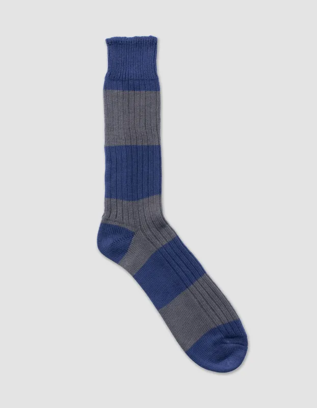 Rugby Stripe Cotton Socks sold by J. Press