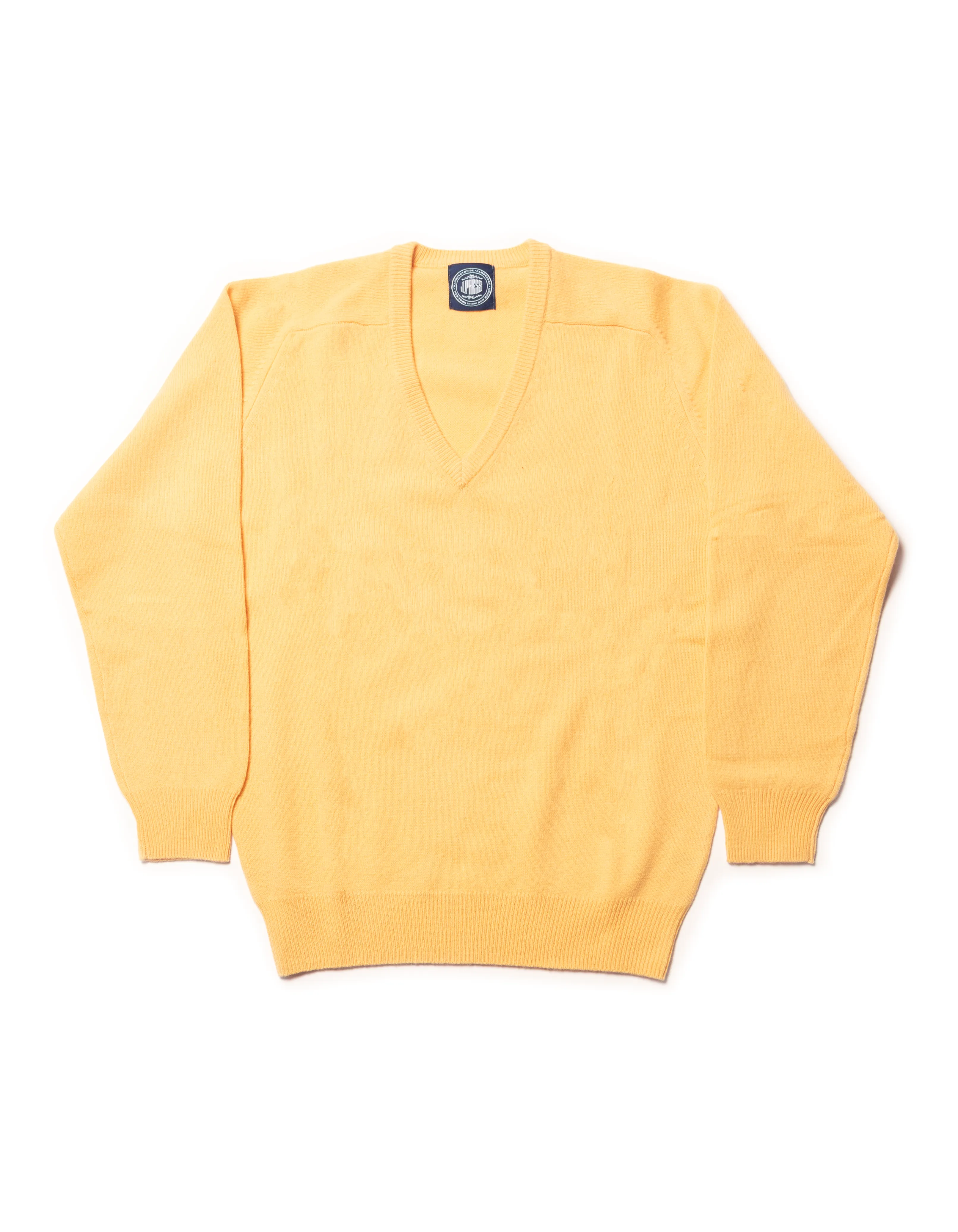 LAMBSWOOL V NECK SWEATER - YELLOW sold by J. Press