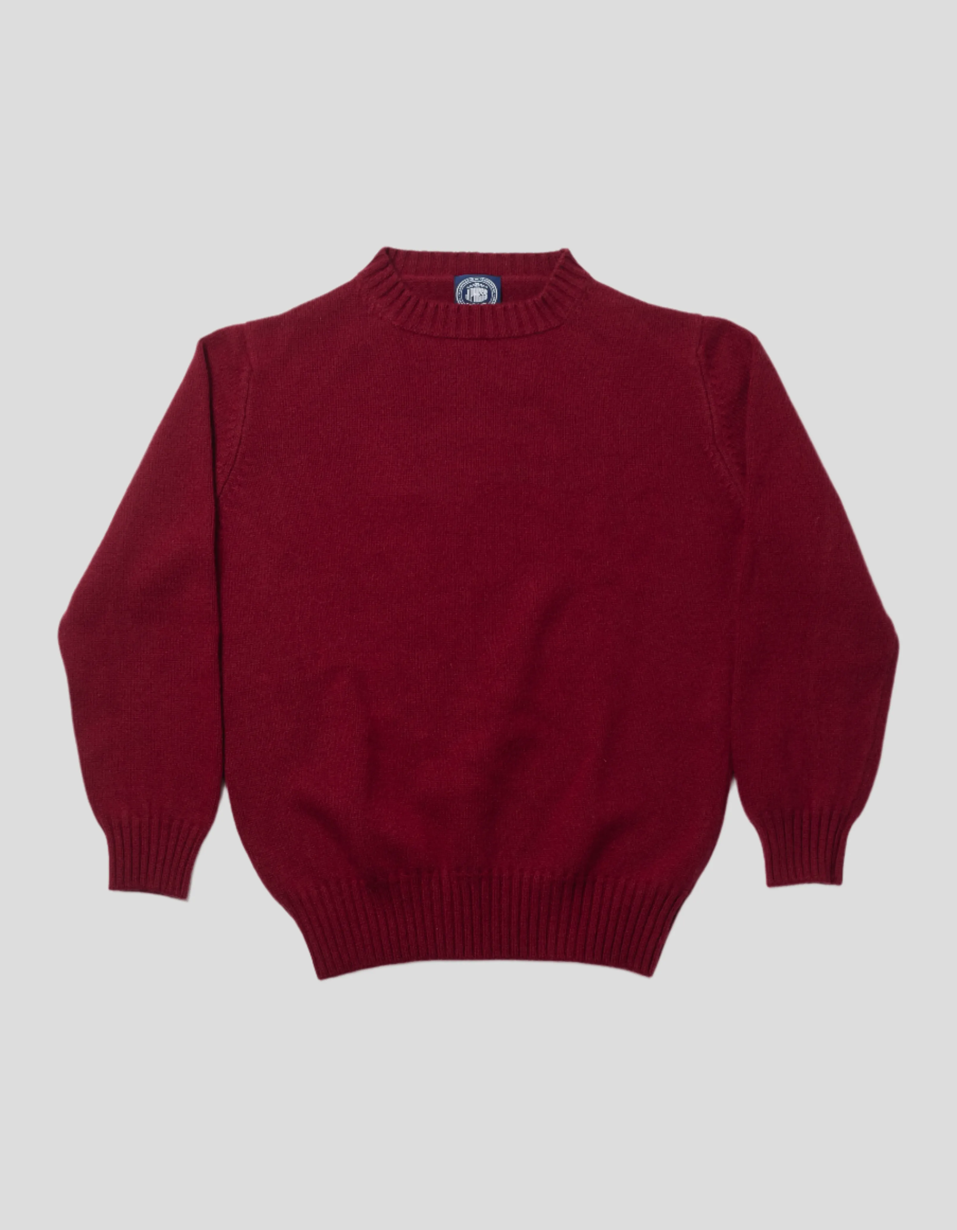 BURGUNDY CASHMERE CHUNKY CREW NECK sold by J. Press