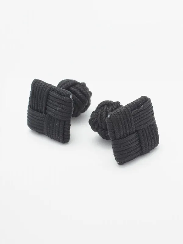 Black Combo Knot Cufflinks sold by J. Press