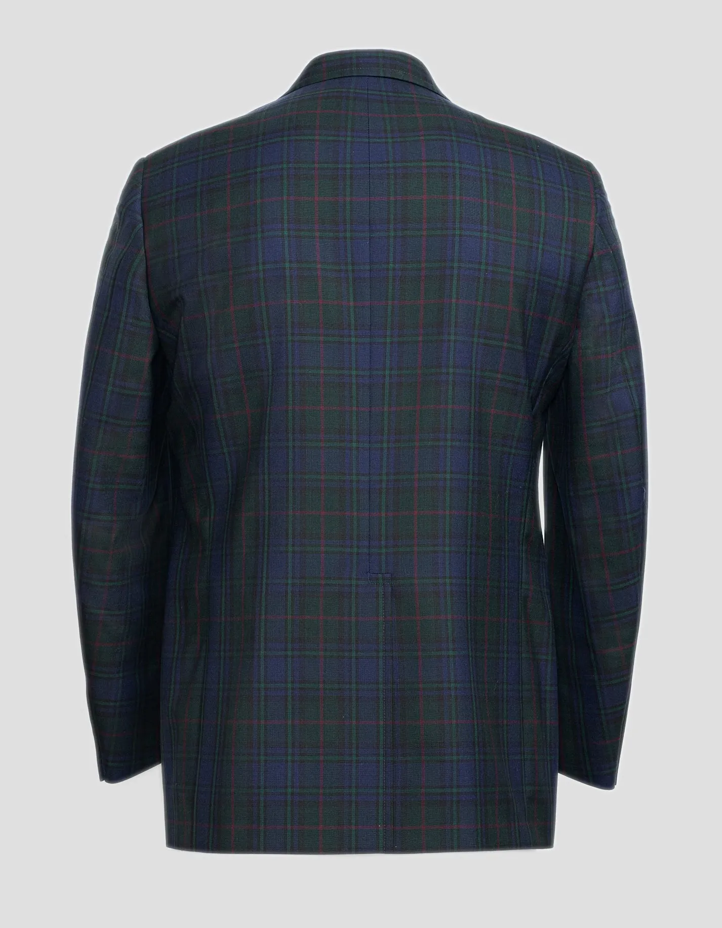 Made-in-Canada Navy & Green with Red Windowpane Tartan Blazer sold by J. Press product image thumbnail 3
