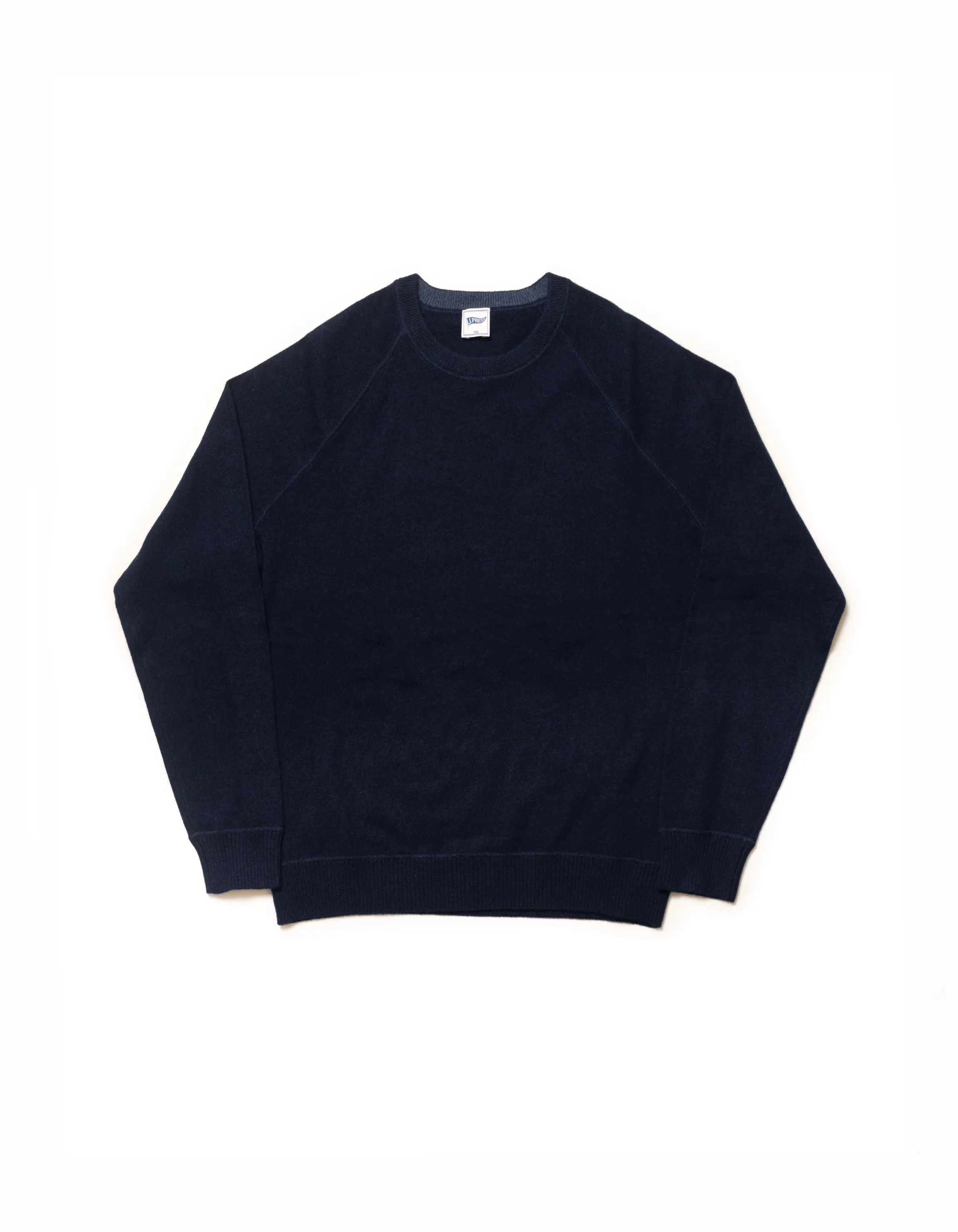 Dark Blue Cashmere Crewneck Sweater - Trim Fit sold by J. Press