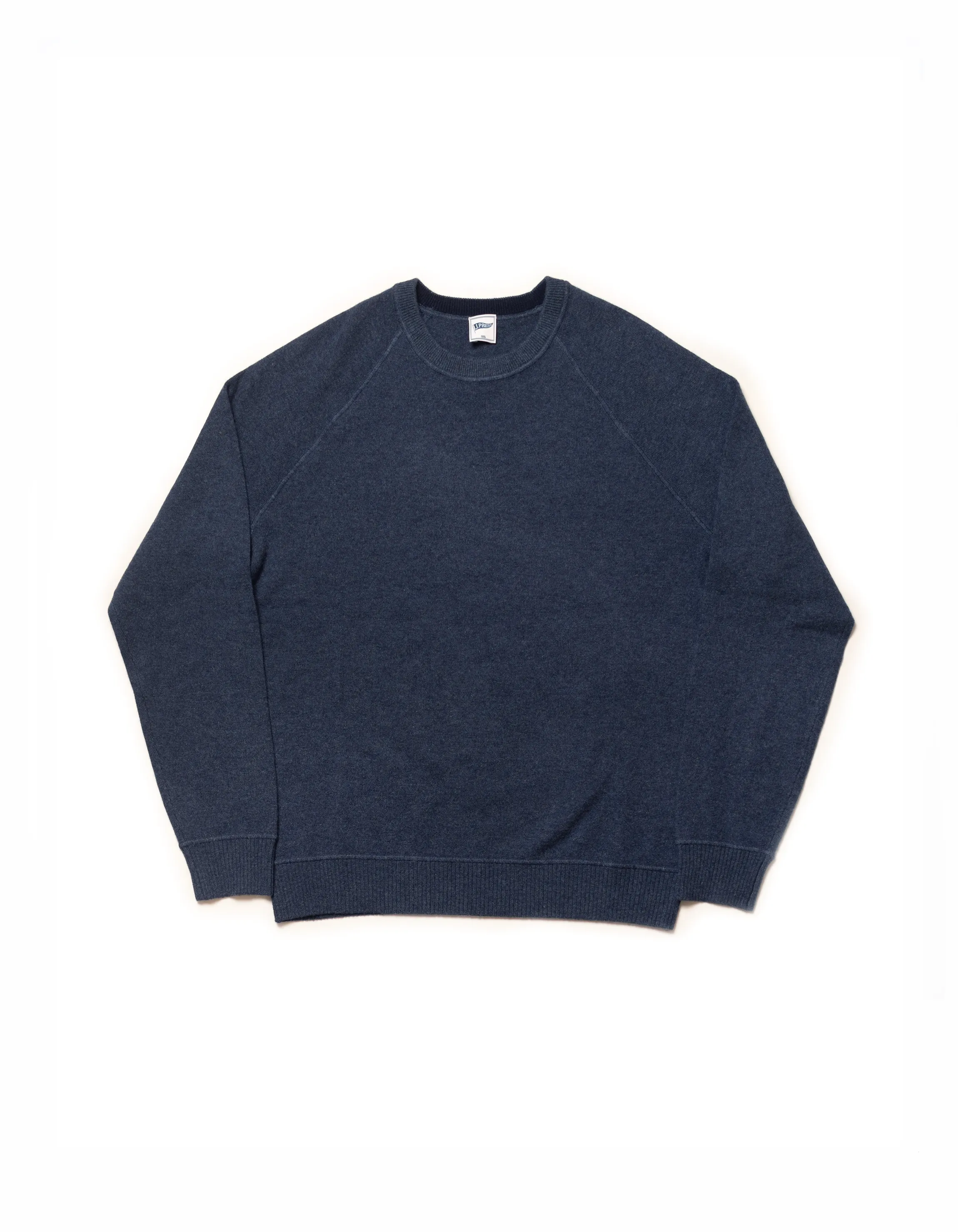 Denim Blue Cashmere Crewneck Sweater - Trim Fit sold by J. Press