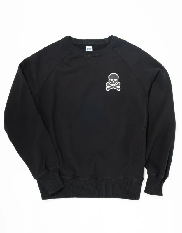 SKULL AND CROSSBONES SWEATSHIRT - BLACK sold by J. Press
