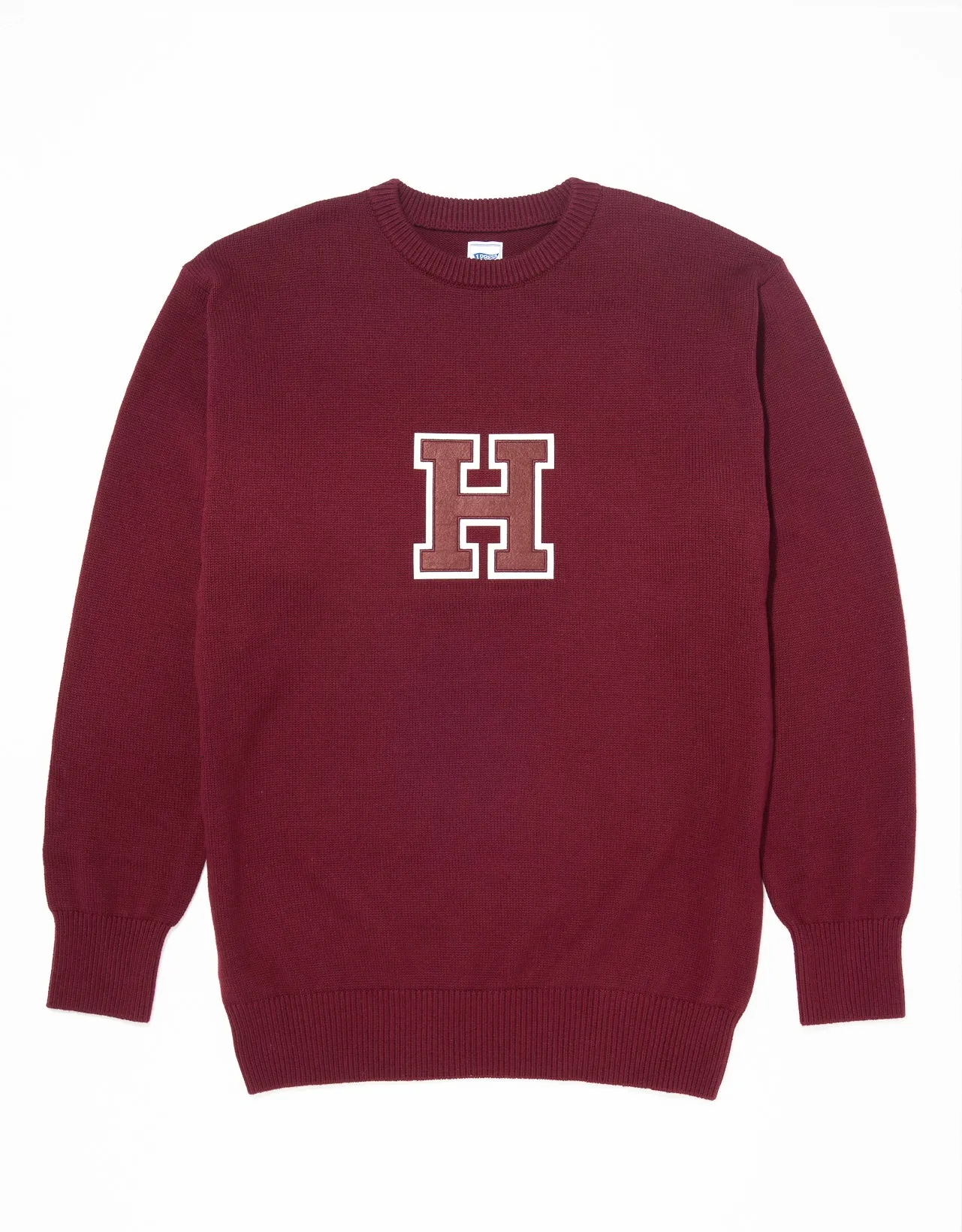 Harvard Cotton Crewneck "H" Sweater sold by J. Press