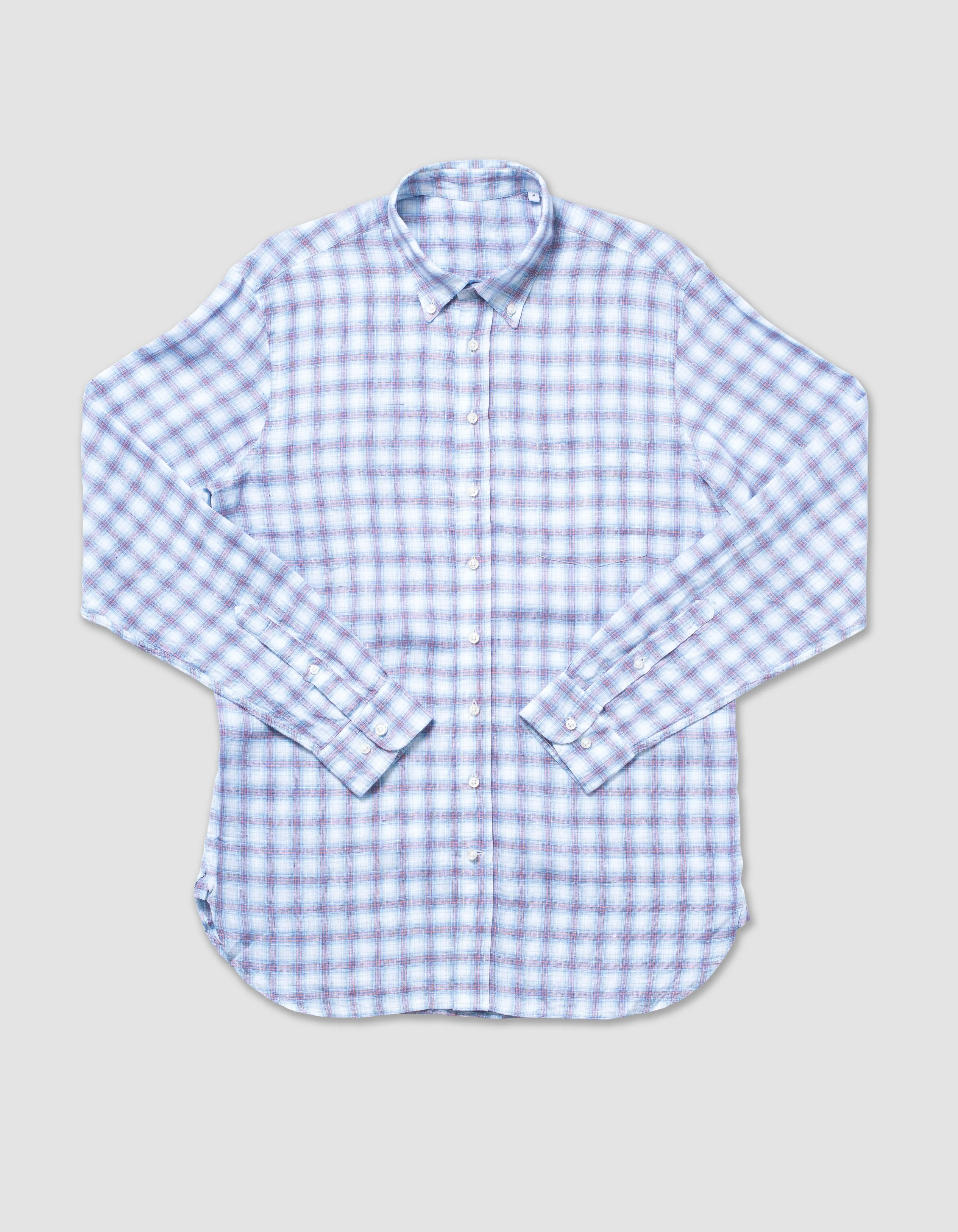Windowpane Linen Sport Shirt - Classic Fit sold by J. Press