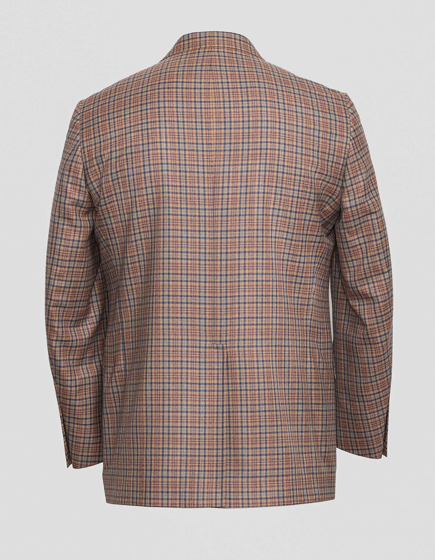 Made-in-Canada Rust & Blue Check Wool Coat sold by J. Press product image thumbnail 2